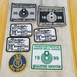 Shooting Patches Lot Of 7 Precision Magazine IBS Transcontinental Hunter Rifle